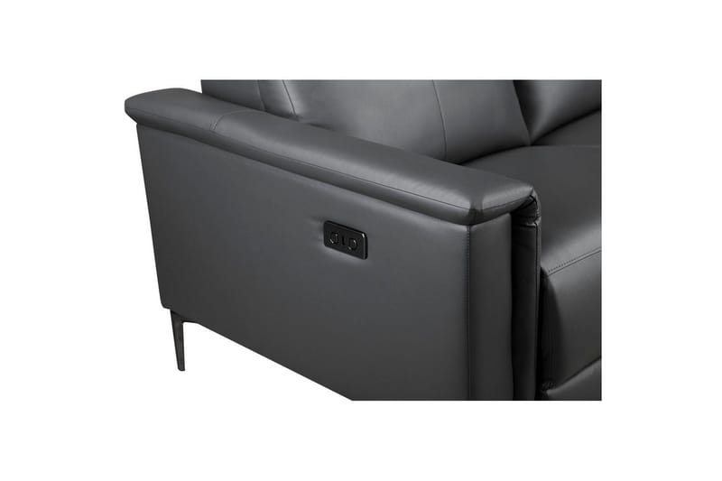 2-sitssoffa Lund Grå, PU, Elektrisk vilstol - Grå, PU, Elektrisk vilstol - Möbler - Vardagsrum - Soffor - Skinnsoffor