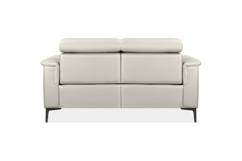 2-sitssoffa Lund Kräm, Läder/PU, Manuell vilstol - Kräm, Läder/PU, Manuell vilstol - Möbler - Vardagsrum - Soffor - Reclinersoffor & Biosoffor