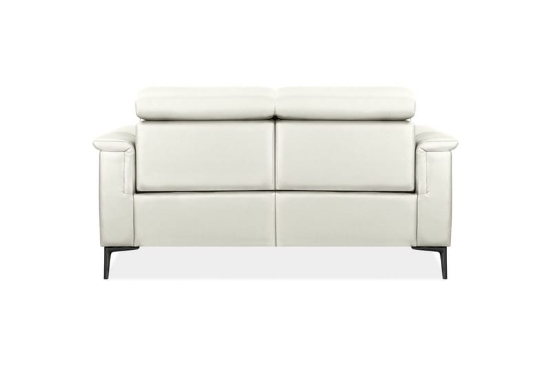 2-sitssoffa Lund Kräm, PU, Manuell vilstol - Kräm, PU, Manuell vilstol - Möbler - Vardagsrum - Soffor - Skinnsoffor