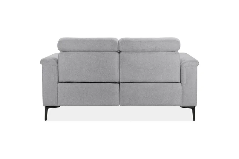 2-sitssoffa Lund Ljusgrå, Belfast tyg, Manuell vilstol - Ljusgrå, Belfast tyg, Manuell vilstol - Möbler - Vardagsrum - Soffor - 2-sits soffor