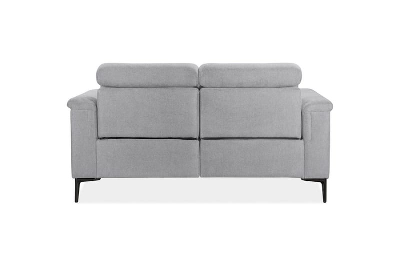 2-sitssoffa Lund Ljusgrå, Belfast tyg, Manuell vilstol - Ljusgrå, Belfast tyg, Manuell vilstol - Möbler - Vardagsrum - Soffor - 2-sits soffor