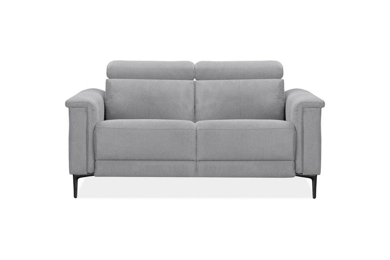 2-sitssoffa Lund Ljusgrå, Belfast tyg, Manuell vilstol - Ljusgrå, Belfast tyg, Manuell vilstol - Möbler - Vardagsrum - Soffor - 2-sits soffor