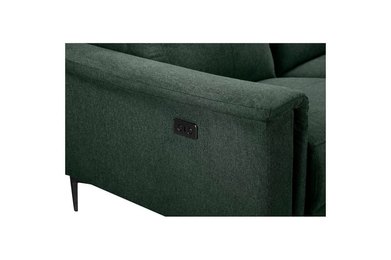 2-sitssoffa Lund Mörkgrön, Belfast tyg, Elektrisk vilstol - Mörkgrön, Belfast tyg, Elektrisk vilstol - Möbler - Vardagsrum - Soffor - Reclinersoffor & Biosoffor
