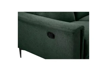 2-sitssoffa Lund Mörkgrön, Belfast tyg, Manuell vilstol - Mörkgrön, Belfast tyg, Manuell vilstol - Möbler - Vardagsrum - Soffor - Reclinersoffor & Biosoffor