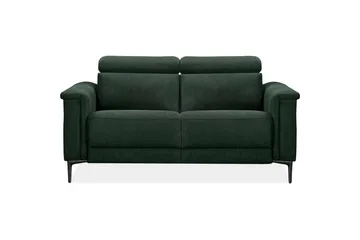 2-sitssoffa Lund Mörkgrön, Belfast tyg, Manuell vilstol - Mörkgrön, Belfast tyg, Manuell vilstol - Möbler - Vardagsrum - Soffor - Reclinersoffor & Biosoffor