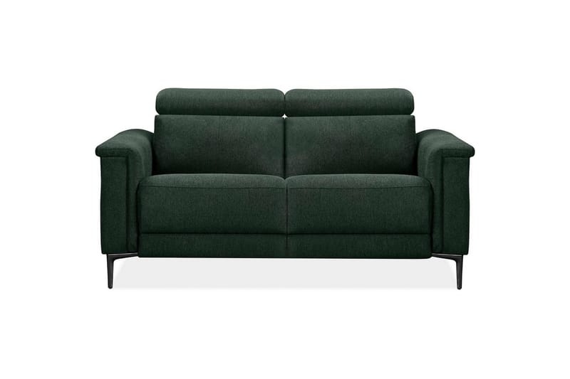 2-sitssoffa Lund Mörkgrön, Belfast tyg, Manuell vilstol - Mörkgrön, Belfast tyg, Manuell vilstol - Möbler - Vardagsrum - Soffor - Reclinersoffor & Biosoffor