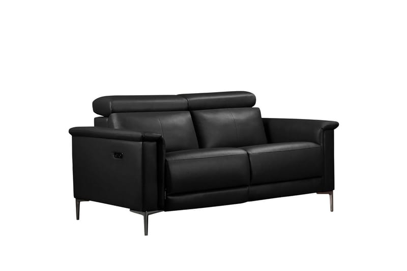 2-sitssoffa Lund Svart, Läder/PU, Elektrisk vilstol - Svart, Läder/PU, Elektrisk vilstol - Möbler - Vardagsrum - Soffor - Reclinersoffor & Biosoffor