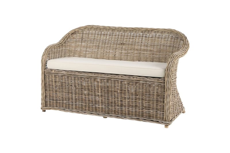 2-sitssoffa med fotpall Susua - Utemöbler - Utesoffor & bänkar - Trädgårdssoffa