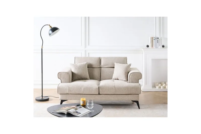 2-sitssoffa Skive Beige - Beige - Möbler - Vardagsrum - Soffor - 2-sits soffor