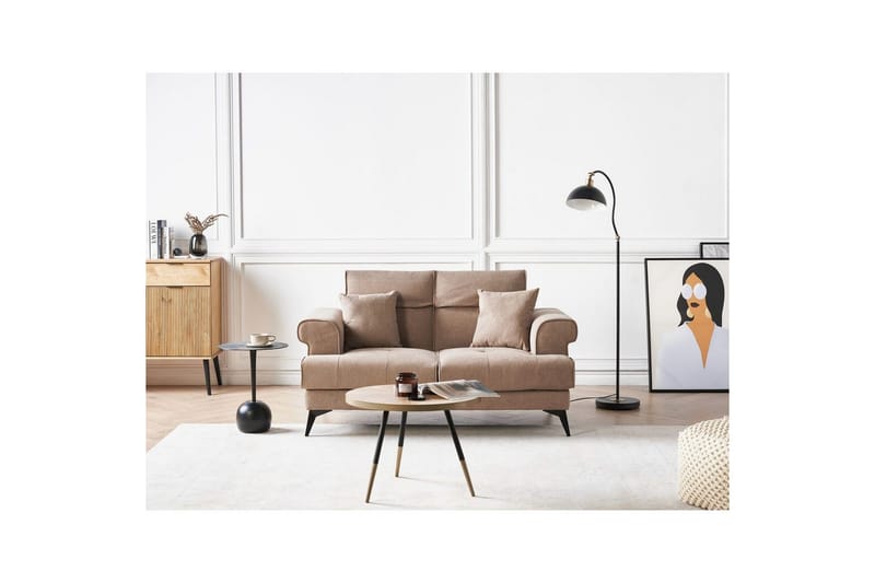 2-sitssoffa Skive Brun, Svart - Brun - Möbler - Vardagsrum - Soffor - 2-sits soffor