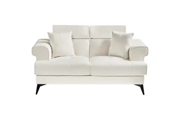 2-sitssoffa Skive Vit/Svart - Vit/Svart - Möbler - Vardagsrum - Soffor - 2-sits soffor