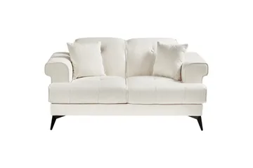 2-sitssoffa Skive Vit/Svart - Vit/Svart - Möbler - Vardagsrum - Soffor - 2-sits soffor