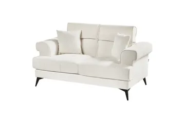 2-sitssoffa Skive Vit/Svart - Vit/Svart - Möbler - Vardagsrum - Soffor - 2-sits soffor