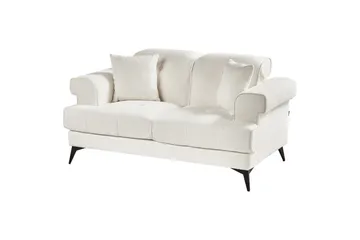 2-sitssoffa Skive Vit/Svart - Vit/Svart - Möbler - Vardagsrum - Soffor - 2-sits soffor