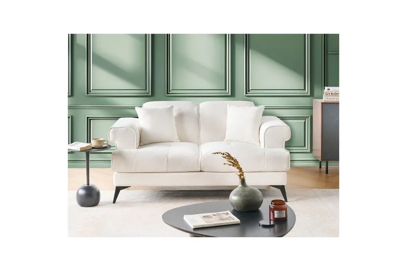 2-sitssoffa Skive Vit/Svart - Vit/Svart - Möbler - Vardagsrum - Soffor - 2-sits soffor