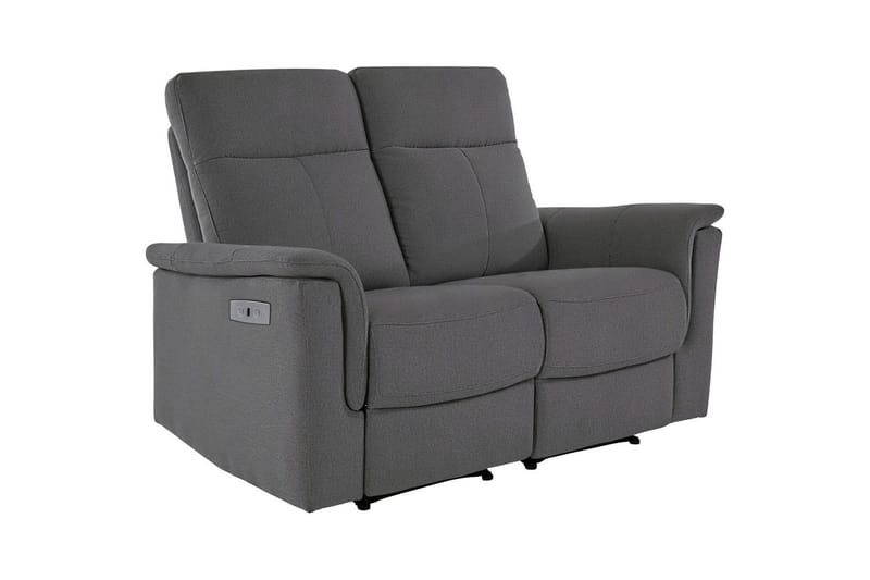 2-sitssoffa Southbrook Antracit, Tyg/Trä/Metall, Elektrisk vilstol - Antracit, Tyg/Trä/Metall, Elektrisk vilstol - Möbler - Vardagsrum - Soffor - Reclinersoffor & Biosoffor