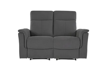 2-sitssoffa Southbrook Antracit, Tyg/Trä/Metall, Manuell vilstol - Antracit, Tyg/Trä/Metall, Manuell vilstol - Möbler - Vardagsrum - Soffor - Reclinersoffor & Biosoffor