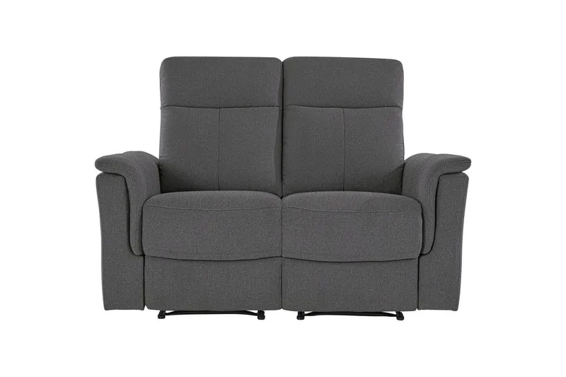 2-sitssoffa Southbrook Antracit, Tyg/Trä/Metall, Manuell vilstol - Antracit, Tyg/Trä/Metall, Manuell vilstol - Möbler - Vardagsrum - Soffor - Reclinersoffor & Biosoffor