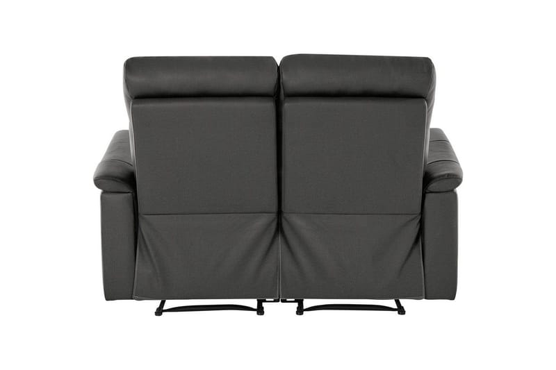 2-sitssoffa Southbrook Grå, PU/trä/metall, Manuell vilstol - Grå, PU/trä/metall, Manuell vilstol - Möbler - Vardagsrum - Soffor - Skinnsoffor