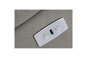 2-sitssoffa Southbrook Ljusgrå, Tyg/Trä/Metall, Elektrisk vilstol - Ljusgrå, Tyg/Trä/Metall, Elektrisk vilstol - Möbler - Vardagsrum - Soffor - Reclinersoffor & Biosoffor