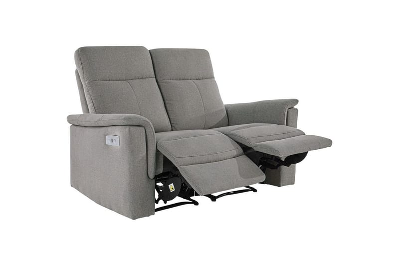 2-sitssoffa Southbrook Ljusgrå, Tyg/Trä/Metall, Elektrisk vilstol - Ljusgrå, Tyg/Trä/Metall, Elektrisk vilstol - Möbler - Vardagsrum - Soffor - Reclinersoffor & Biosoffor