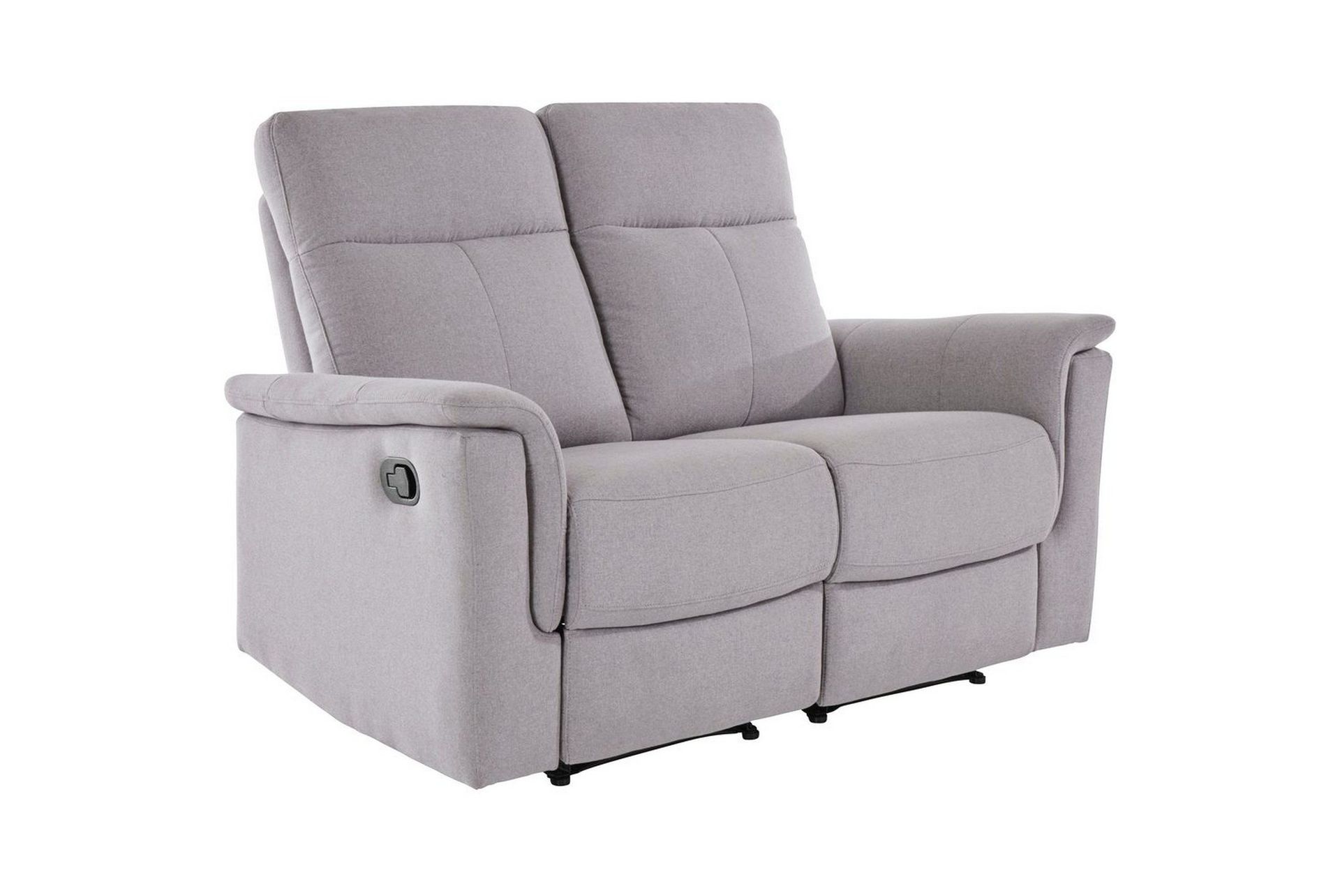 2-sitssoffa southbrook ljusgrå, tyg/trä/metall, manuell vilstol - ljusgrå, tyg/trä/metall, manuell vilstol