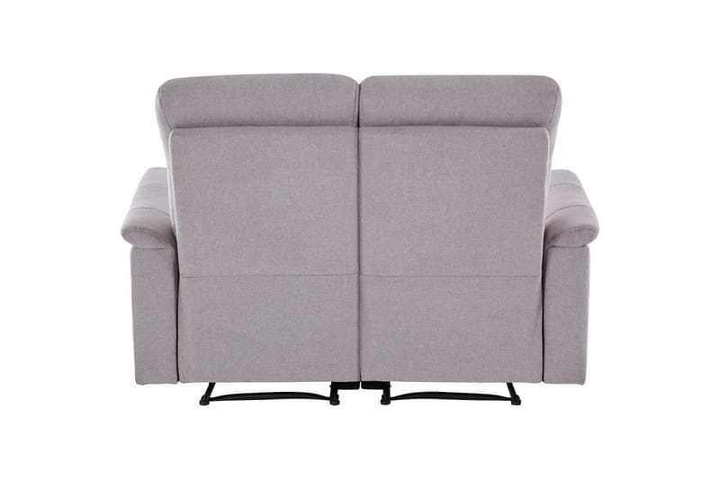 2-sitssoffa Southbrook Ljusgrå, Tyg/Trä/Metall, Manuell vilstol - Ljusgrå, Tyg/Trä/Metall, Manuell vilstol - Möbler - Vardagsrum - Soffor - Reclinersoffor & Biosoffor