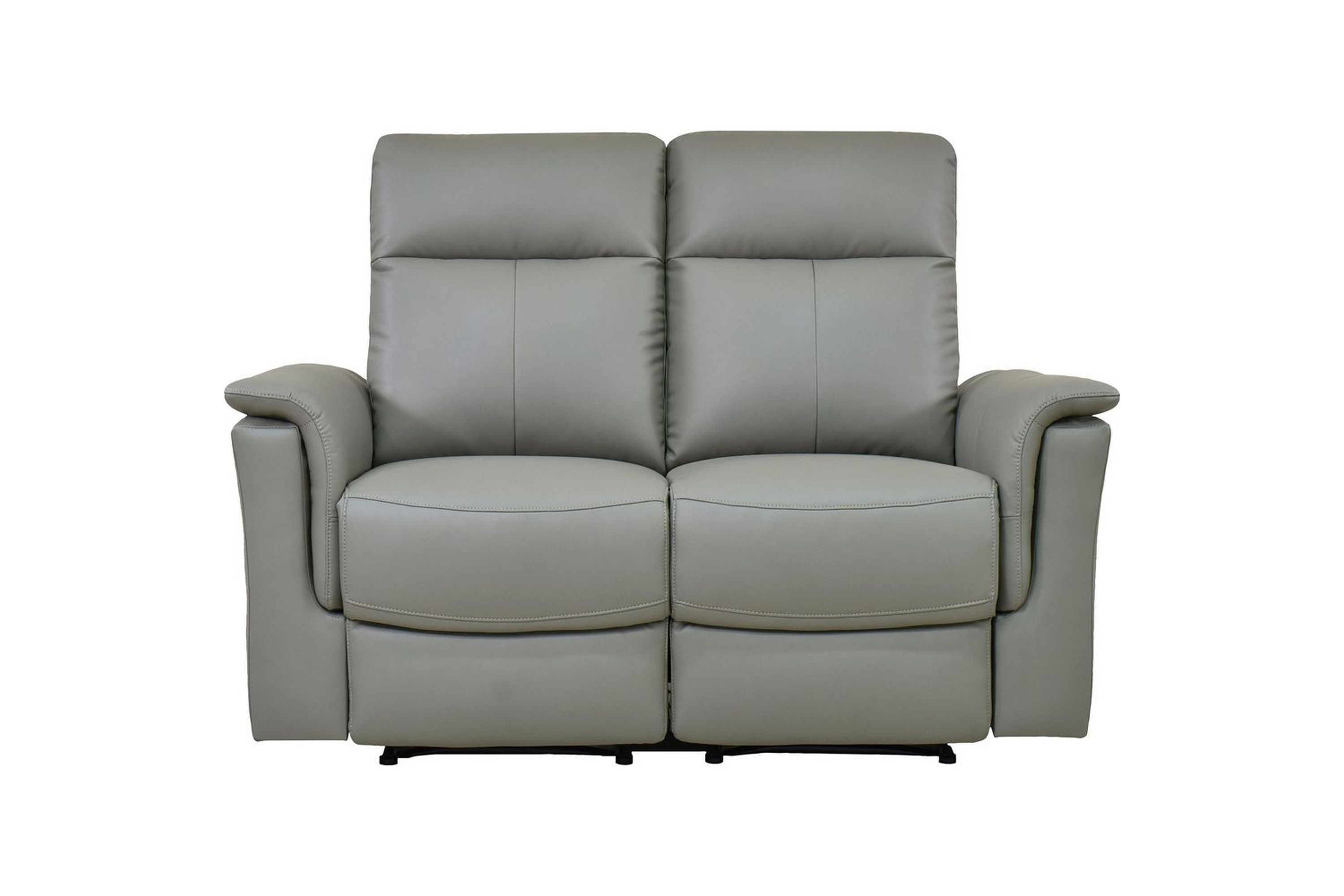 2-sitssoffa southbrook ljusgrå, pu/trä/metall, elektrisk vilstol - ljusgrå, pu/trä/metall, elektrisk vilstol