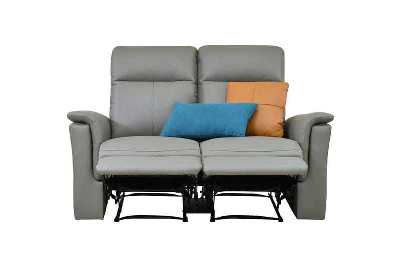 2-sitssoffa Southbrook Ljusgrå, PU/trä/metall, Elektrisk vilstol - Ljusgrå, PU/trä/metall, Elektrisk vilstol - Möbler - Vardagsrum - Soffor - Reclinersoffor & Biosoffor