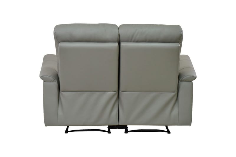 2-sitssoffa Southbrook Ljusgrå, PU/trä/metall, Elektrisk vilstol - Ljusgrå, PU/trä/metall, Elektrisk vilstol - Möbler - Vardagsrum - Soffor - Reclinersoffor & Biosoffor