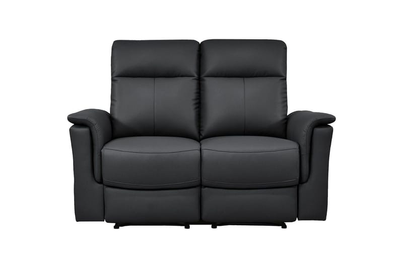 2-sitssoffa Southbrook Svart, Äkta läder/PU/Trä/Metall, Elektrisk vilstol - Svart, Äkta läder/PU/Trä/Metall, Elektrisk vilstol - Möbler - Vardagsrum - Soffor - Reclinersoffor & Biosoffor
