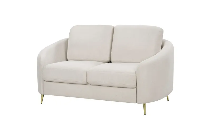 2-sitssoffa Trosa Beige, guld - Beige, guld - Möbler - Vardagsrum - Soffor - 2-sits soffor