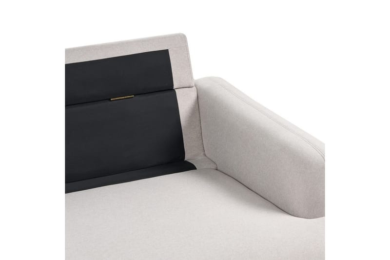 2-sitssoffa Tuve Beige, ljust trä, Polyester - Beige, ljust trä, Polyester - Möbler - Vardagsrum - Soffor - 2-sits soffor