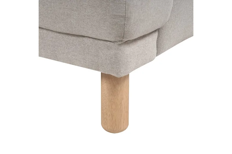 2-sitssoffa Tuve Beige, ljust trä, Polyester - Beige, ljust trä, Polyester - Möbler - Vardagsrum - Soffor - 2-sits soffor