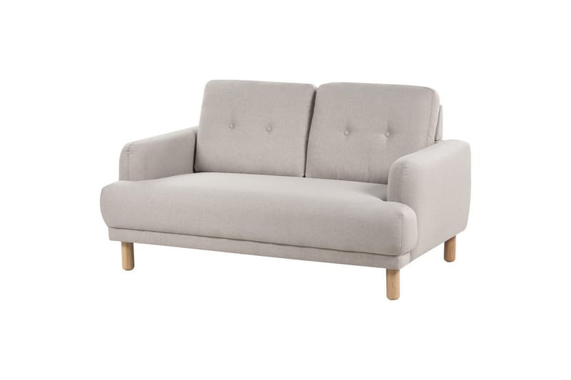 2-sitssoffa Tuve Beige, ljust trä, Polyester - Beige, ljust trä, Polyester - Möbler - Vardagsrum - Soffor - 2-sits soffor