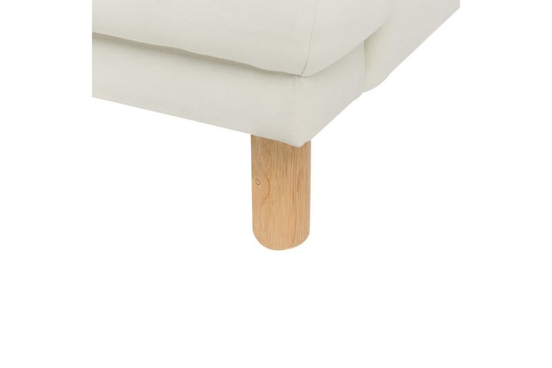 2-sitssoffa Tuve Vit, ljust trä, Polyester - Vit, ljust trä, Polyester - Möbler - Vardagsrum - Soffor - 2-sits soffor