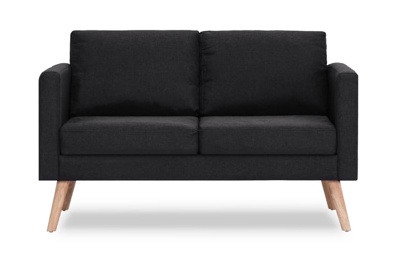 2-sitssoffa tyg svart - 2-sits soffor