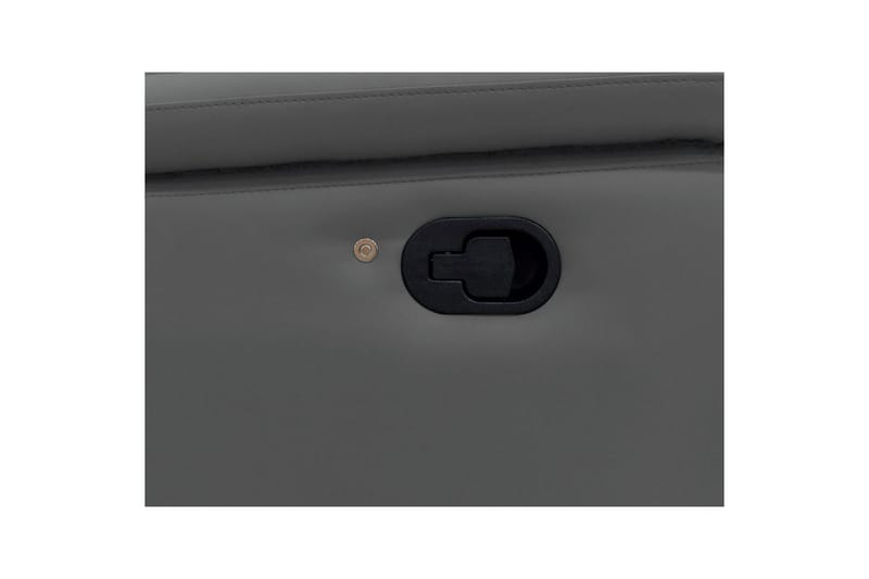 2-sitssoffa Pareli Grå, Läder/PU, Manuell vilstol - Grå, Läder/PU, Manuell vilstol - Möbler - Vardagsrum - Soffor - Skinnsoffor