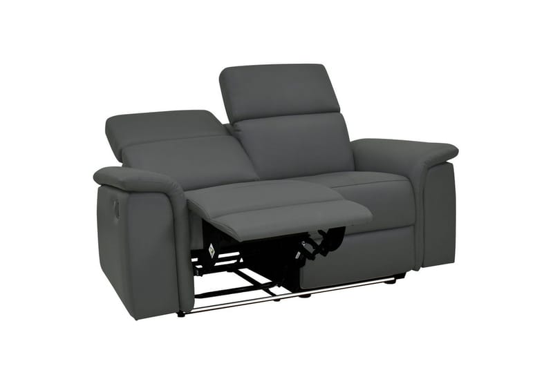 2-sitssoffa Pareli Grå, Läder/PU, Elektrisk vilstol - Grå, Läder/PU, Elektrisk vilstol - Möbler - Vardagsrum - Soffor - Reclinersoffor & Biosoffor
