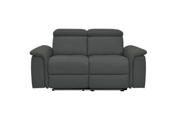 2-sitssoffa Pareli Grå, Läder/PU, Manuell vilstol - Grå, Läder/PU, Manuell vilstol - Möbler - Vardagsrum - Soffor - Reclinersoffor & Biosoffor