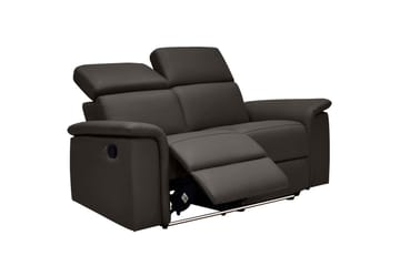 2-sitssoffa Pareli Brun, Läder/PU, Manuell vilstol - Brun, Läder/PU, Manuell vilstol - Möbler - Vardagsrum - Soffor - Reclinersoffor & Biosoffor