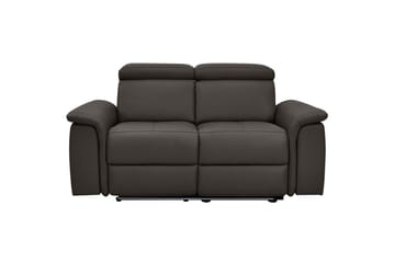 2-sitssoffa Pareli Brun, Läder/PU, Manuell vilstol - Brun, Läder/PU, Manuell vilstol - Möbler - Vardagsrum - Soffor - Reclinersoffor & Biosoffor