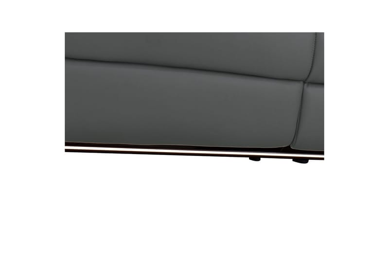 2-sitssoffa Pareli Grå, Läder/PU, Manuell vilstol - Grå, Läder/PU, Manuell vilstol - Möbler - Vardagsrum - Soffor - Reclinersoffor & Biosoffor