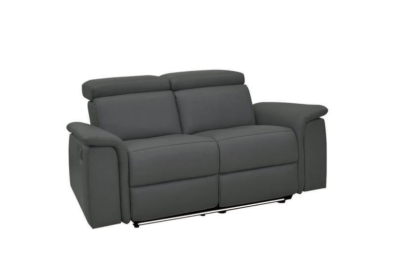 2-sitssoffa Pareli Grå, Läder/PU, Elektrisk vilstol - Grå, Läder/PU, Elektrisk vilstol - Möbler - Vardagsrum - Soffor - Reclinersoffor & Biosoffor