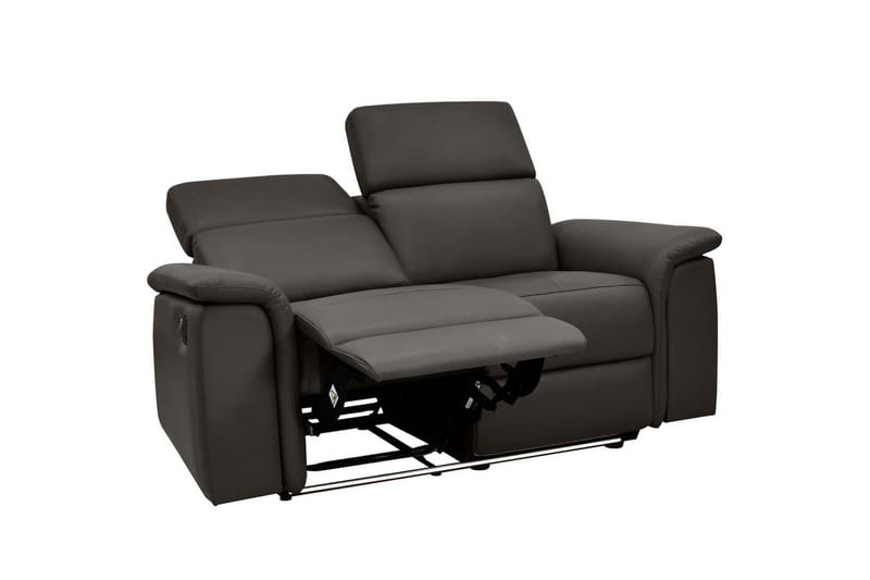 2-sitssoffa Pareli Brun, Läder/PU, Manuell vilstol - Brun, Läder/PU, Manuell vilstol - Möbler - Vardagsrum - Soffor - Reclinersoffor & Biosoffor