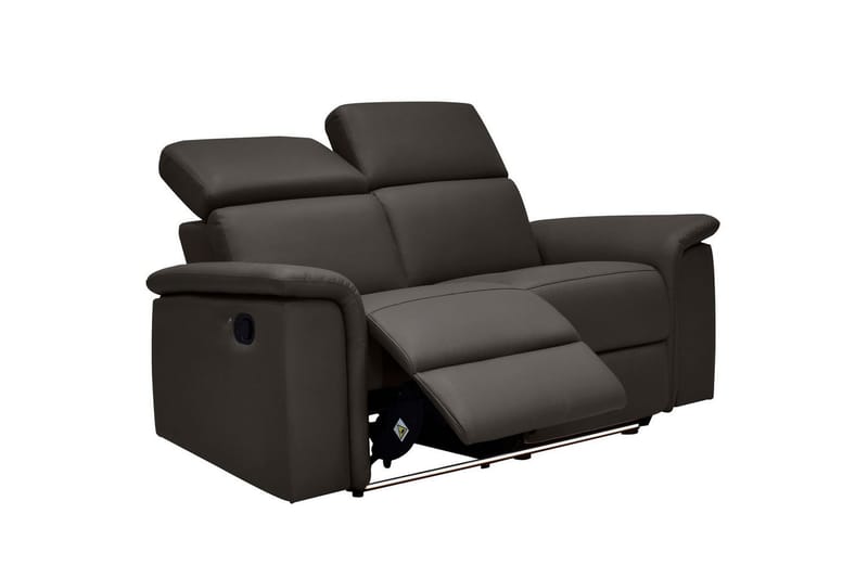 2-sitssoffa Pareli Brun, Läder/PU, Manuell vilstol - Brun, Läder/PU, Manuell vilstol - Möbler - Vardagsrum - Soffor - Reclinersoffor & Biosoffor
