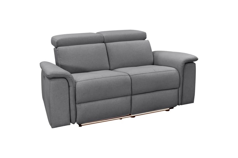 2-sitssoffa Pareli Antracit, Sunday tyg, Manuell vilstol - Antracit, Sunday tyg, Manuell vilstol - Möbler - Vardagsrum - Soffor - Reclinersoffor & Biosoffor