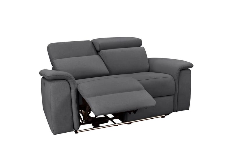 2-sitssoffa Pareli Antracit, Sunday tyg, Manuell vilstol - Antracit, Sunday tyg, Manuell vilstol - Möbler - Vardagsrum - Soffor - Reclinersoffor & Biosoffor
