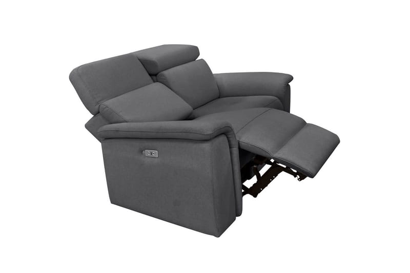 2-sitssoffa Pareli Antracit, Sunday tyg, Manuell vilstol - Antracit, Sunday tyg, Manuell vilstol - Möbler - Vardagsrum - Soffor - Reclinersoffor & Biosoffor