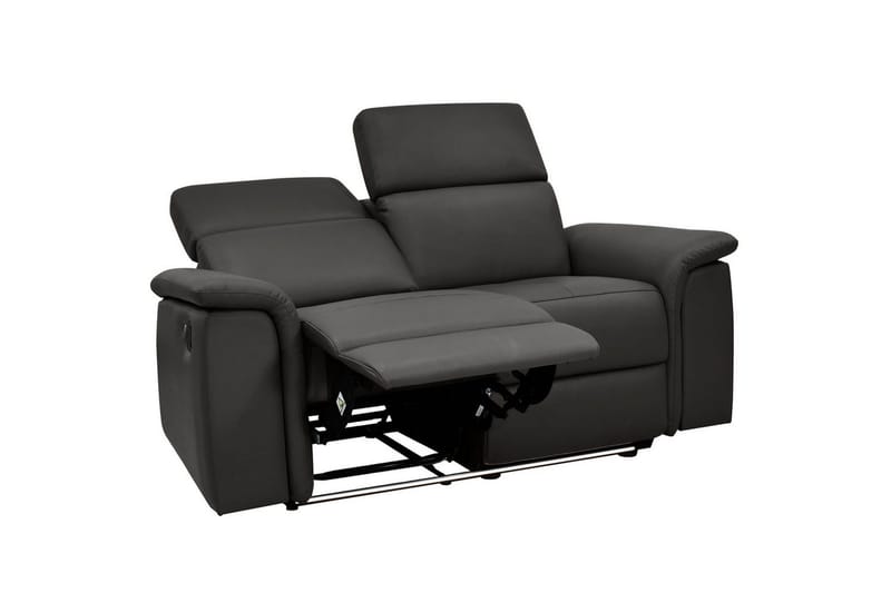 2-sitssoffa Pareli Brun, PU, Manuell vilstol - Brun, PU, Manuell vilstol - Möbler - Vardagsrum - Soffor - Skinnsoffor